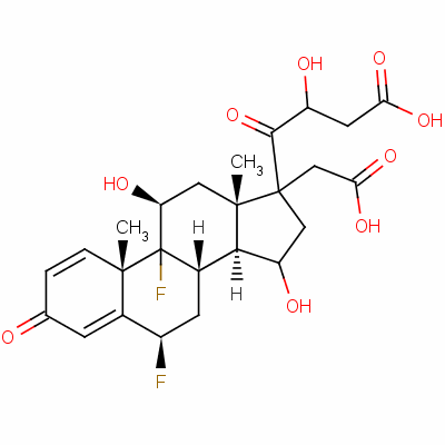 6beta,9-二氟-11beta,17,21-三羟基孕甾-1,4-二烯-3,20-二酮 17,21-二(乙酸酯)结构式_60864-46-2结构式 6beta,9-二氟-11beta,17,21-三羟基孕甾-1,4-二烯-3,20-二酮 17,21-二(乙酸酯)结构式_60864-46-2结构式