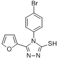 4-(4-溴-苯基)-5-呋喃-2-基-4H-[1,2,4]噻唑-3-硫醇结构式_60870-40-8结构式