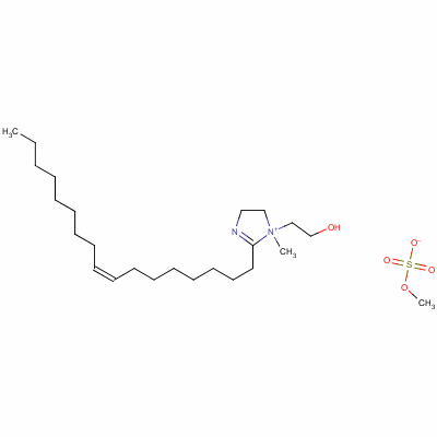 2-[(8Z)-8-十七碳烯-1-基]-1-(2-羟基乙基)-1-甲基-4,5-二氢-1H-咪唑-1-鎓甲基硫酸盐结构式_60875-26-5结构式