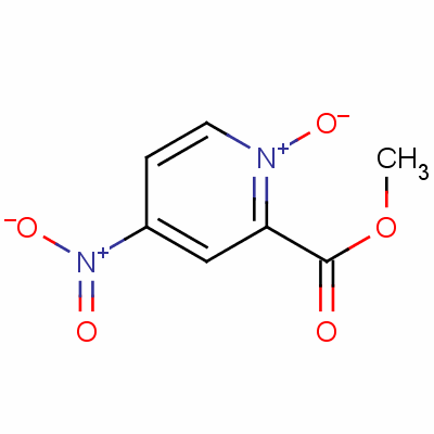 4-硝基吡啶-2-羧酸甲酯 1-氧化物结构式_60923-20-8结构式