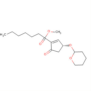(3R)-5-氧代-3-[(四氢-2H-吡喃-2-基)氧基]-1-环戊烯-1-庚酸甲酯结构式_60934-42-1结构式