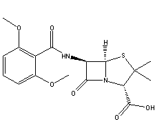 甲氧西林结构式_61-32-5结构式