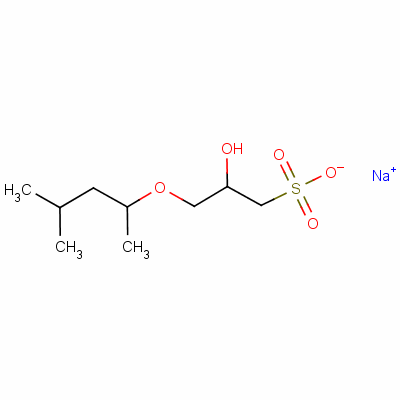 Sodium 3-(1,3-dimethylbutoxy)-2-hydroxypropanesulphonateStructure,61048-75-7Structure Sodium 3-(1,3-dimethylbutoxy)-2-hydroxypropanesulphonate Structure,61048-75-7Structure