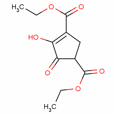 4-羟基-5-氧代-3-环戊烯-1,3-二羧酸二乙酯结构式_61094-63-1结构式