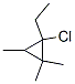 1-Chloro-1-ethyl-2,2,3-trimethylcyclopropane Structure
