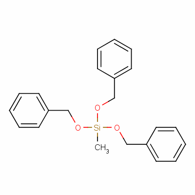 甲基三(苯基甲氧基)硅烷结构式_61214-13-9结构式