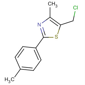 5-氯甲基-2-(4-甲基苯基)-4-甲基-1,3-噻唑结构式_61291-97-2结构式