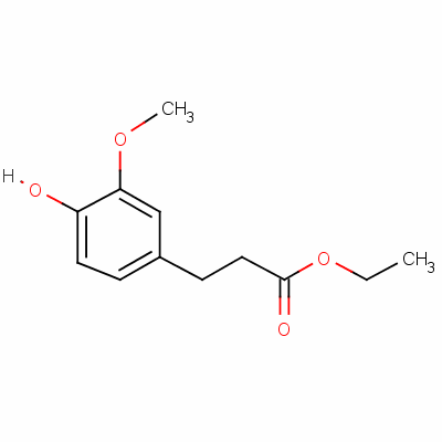 3-(4-羟基-3-甲氧基苯基)丙酸乙酯结构式_61292-90-8结构式