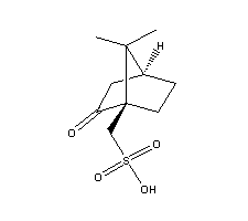 L-(+)-樟脑磺酸结构式_61380-66-3结构式