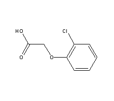 邻氯苯氧乙酸结构式_614-61-9结构式