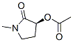 2-Pyrrolidinone,3-(acetyloxy)-1-methyl-,(3s)-(9ci) Structure