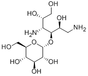 1,4-二氨基-1,4-二脱氧-3-O-(α-D-吡喃葡萄糖)-D-葡萄糖醇结构式_61566-57-2结构式