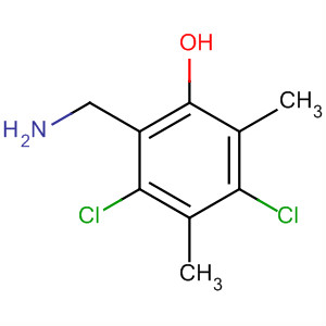 2-(氨基甲基)-3,5-二氯-4,6-二甲基苯酚结构式_61626-98-0结构式