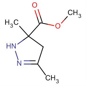 4,5-二氢-3,5-二甲基-1H-吡唑-5-羧酸甲酯结构式_61720-45-4结构式