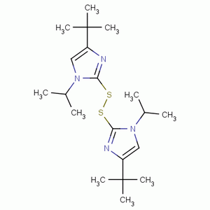 2,2-二硫代双(4-叔丁基-1-异丙基-1H-咪唑)结构式_61747-35-1结构式