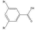 3,5-二溴苯甲酸结构式_618-58-6结构式