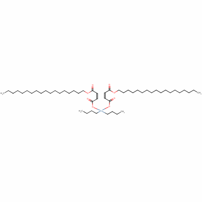 (Z,Z)-6,6-二丁基-4,8,11-三氧代-5,7,12-三氧杂-6-锡杂三十碳-2,9-二烯酸十八烷基酯结构式_61813-52-3结构式
