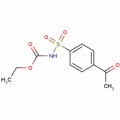 4-乙酰基苯基磺酰基氨基甲酸乙酯结构式_61827-68-7结构式