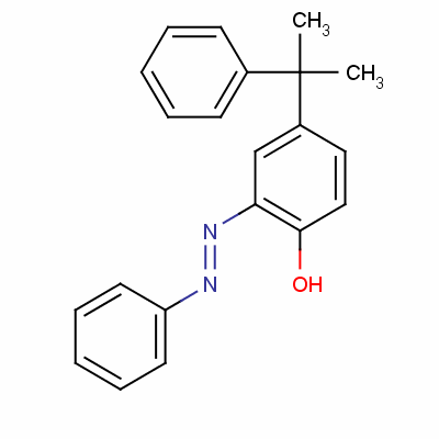4-(1-甲基-1-苯基乙基)-2-(苯基氮杂)苯酚结构式_61827-72-3结构式