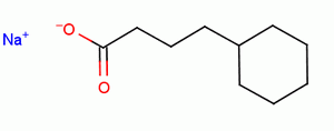环己基丁酸钠结构式_61886-29-1结构式