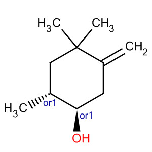 (1r,2r)-rel-(9ci)-2,4,4-三甲基-5-亚甲基-环己醇结构式_620176-47-8结构式
