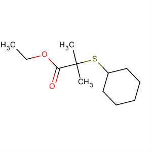 2-(环己基硫代)-2-甲基丙酸乙酯结构式_62034-54-2结构式