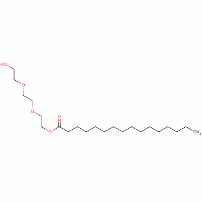 2-[2-(2-羟基乙氧基)乙氧基]软脂酸乙酯结构式_62304-85-2结构式