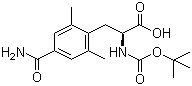 叔丁氧羰基-2,6-二甲基-4-甲酰胺基-L-苯丙氨酸结构式_623950-02-7结构式