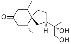 [2R-[2ALPHA(S*),5ALPHA(R*)]]-2-(1,2-二羟基-1-甲基乙基)-6,10-二甲基螺[4.5]癸-6-烯-8-酮结构式_62623-86-3结构式