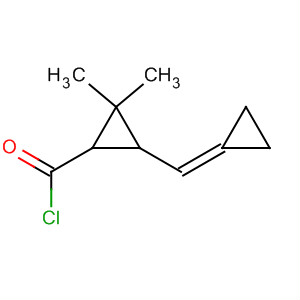 反式-(9ci)-3-(环亚丙基甲基)-2,2-二甲基-环丙烷羰酰氯结构式_62630-87-9结构式