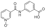 3-[(3-羧基苯基)氨基甲酰]吡啶 1-氧化物结构式_62833-95-8结构式