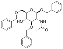 2-乙酰氨基-3,6-二-o-苄基-2-脱氧-beta-d-吡喃葡萄糖苷苄酯结构式_62867-63-4结构式