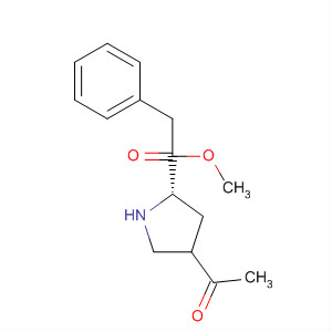 4-乙酰基-1-苄基吡咯烷-2-羧酸甲酯结构式_629624-00-6结构式