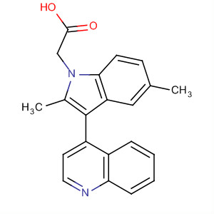 2,5-二甲基-3-(4-喹啉)-1H-吲哚-1-乙酸结构式_629645-44-9结构式