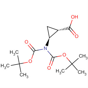 (1S,2S)-2-[双[(1,1-二甲基乙氧基)羰基]氨基]-环丙烷羧酸结构式_629657-16-5结构式