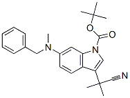 3-(1-氰基-1-甲基乙基)-6-[甲基(苯甲基)氨基]-1H-吲哚-1-羧酸-1,1-二甲基乙酯结构式_629662-57-3结构式