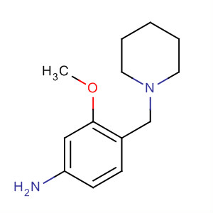 3-甲氧基-4-(哌啶-1-甲基)苯胺结构式_630125-54-1结构式