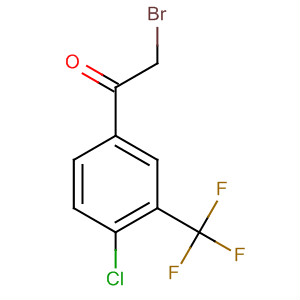 2-溴-1-(4-氯-3-(三氟甲基)苯基)乙酮结构式_630404-09-0结构式