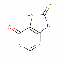 1,7,8,9-四氢-8-硫氧代-6H-嘌呤-6-酮结构式_6305-94-8结构式