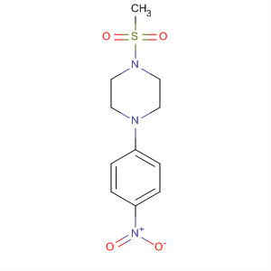 4-(4-硝基苯基)-1-甲基磺酰基哌嗪结构式_63178-61-0结构式