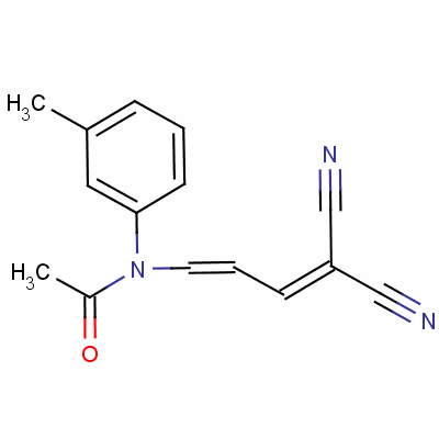 N-(4,4-二氰基-1,3-丁二烯)-n-(3-甲基苯基)乙酰胺结构式_63467-36-7结构式