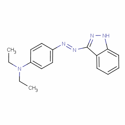 N,n-diethyl-4-(1h-indazol-3-ylazo)anilineStructure,63589-29-7Structure N,n-diethyl-4-(1h-indazol-3-ylazo)aniline Structure,63589-29-7Structure