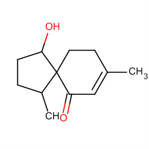 1-羟基-4,8-二甲基螺[4.5]-7-癸烯-6-酮结构式_63646-91-3结构式
