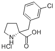 (R)-alpha-(3-氯苄基)-脯氨酸盐酸盐结构式_637020-80-5结构式