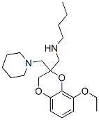 N-丁基-8-乙氧基-2-(1-哌啶基甲基)-1,4-苯并二噁烷-2-甲胺结构式_63916-62-1结构式