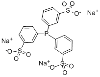 三(3-磺苯基膦)n- 水合物钠盐结构式_63995-70-0结构式
