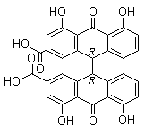 番泻苷元A结构式_641-12-3结构式