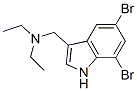 5,7-二溴-N,N-二乙基-1H-吲哚-3-甲胺结构式_64299-08-7结构式