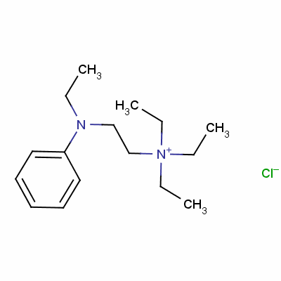 三乙基 [2-(乙基苯基氨基)乙基]氯化铵结构式_64346-68-5结构式