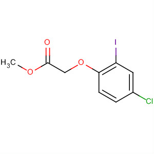 (4-氯-2-碘苯氧基)乙酸甲酯结构式_646054-38-8结构式